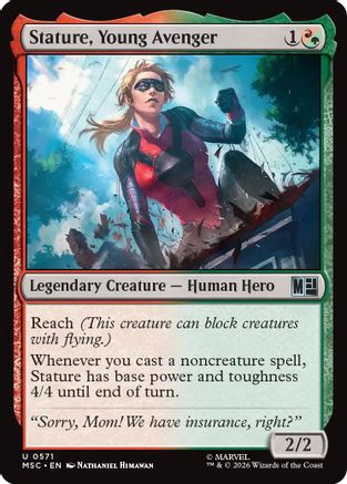 Stature, Young Avenger 571 Magic: The Gathering Commander: Marvel Super Heroes