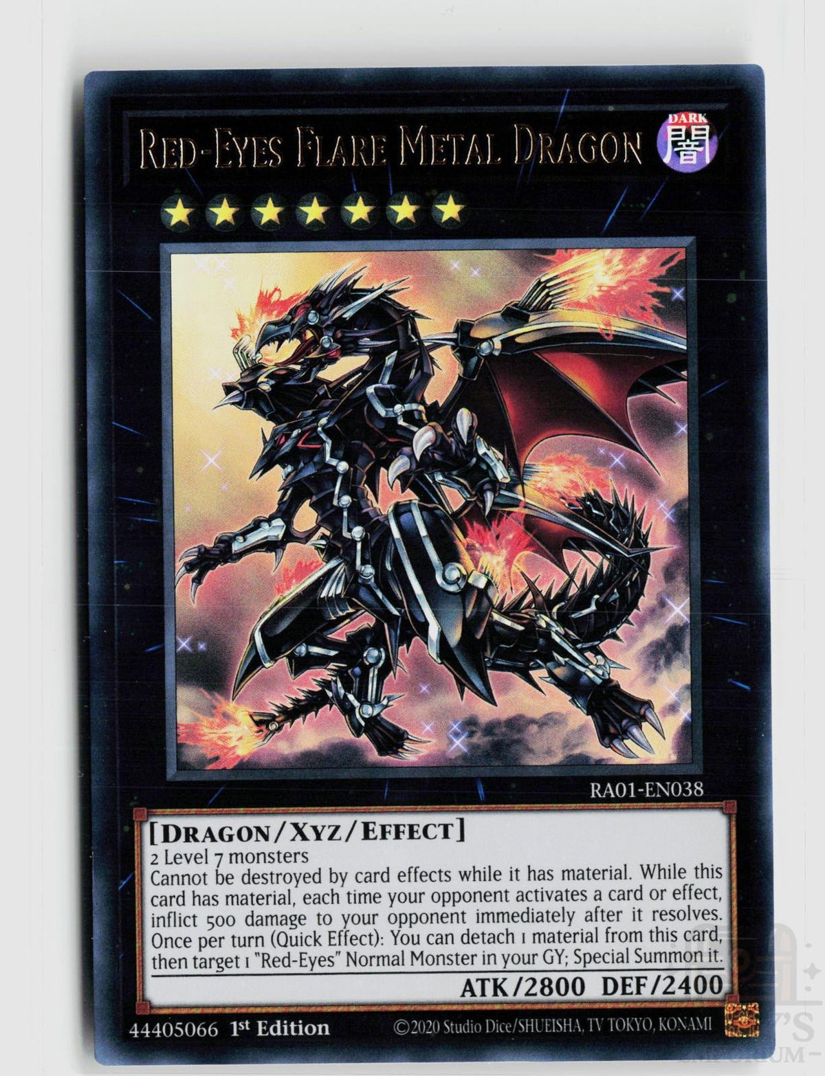 Red-Eyes Flare Metal Dragon (UR) RA01-EN038 25th Anniversary Rarity Collection Yu-Gi-Oh 1st Edition NM