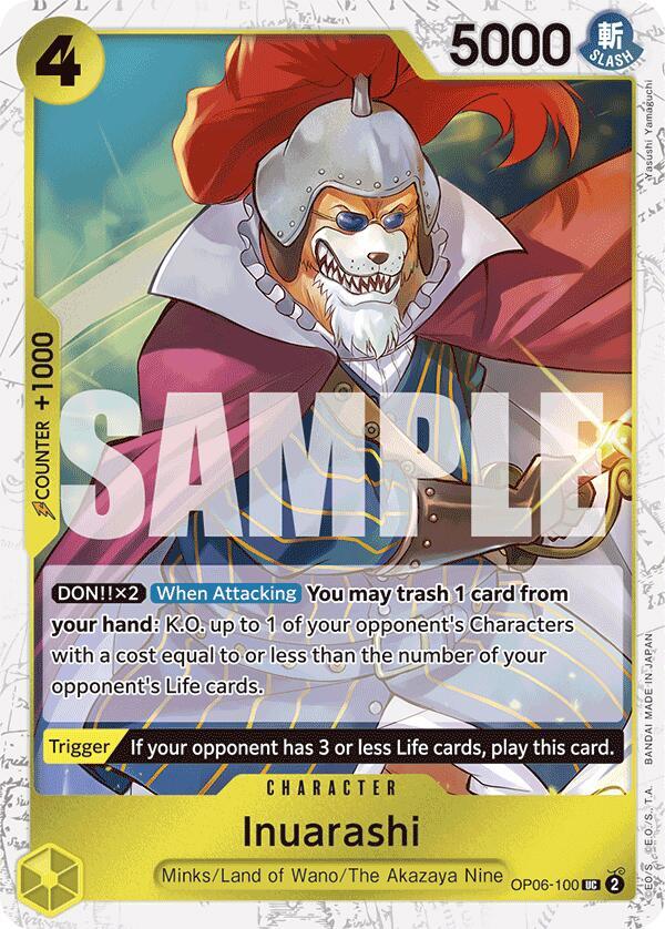 Inuarashi (Jolly Roger Foil) OP06-100 Premium Booster -The Best- One Piece