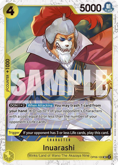Inuarashi (Jolly Roger Foil) OP06-100 Premium Booster -The Best- One Piece