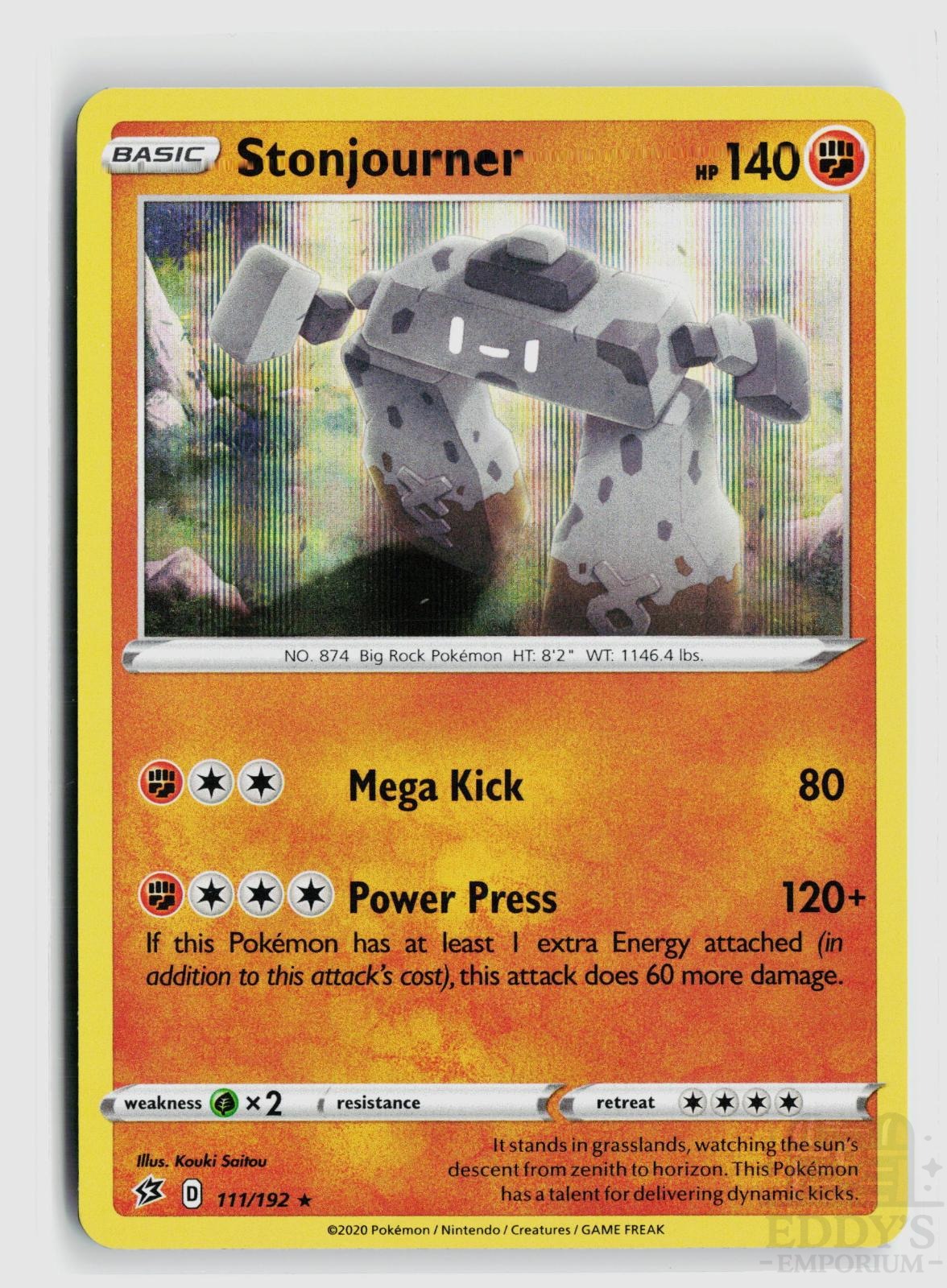 Stonjourner 111/192 Rebel Clash Pokemon Holo Rare NM