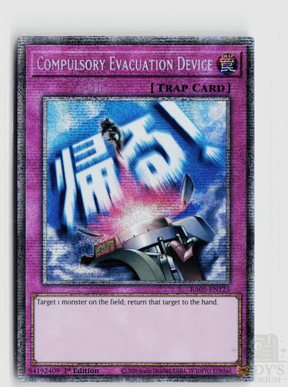 Compulsory Evacuation Device (Starlight Rare) RA05-EN125 Yu-Gi-Oh Rarity Collection 5