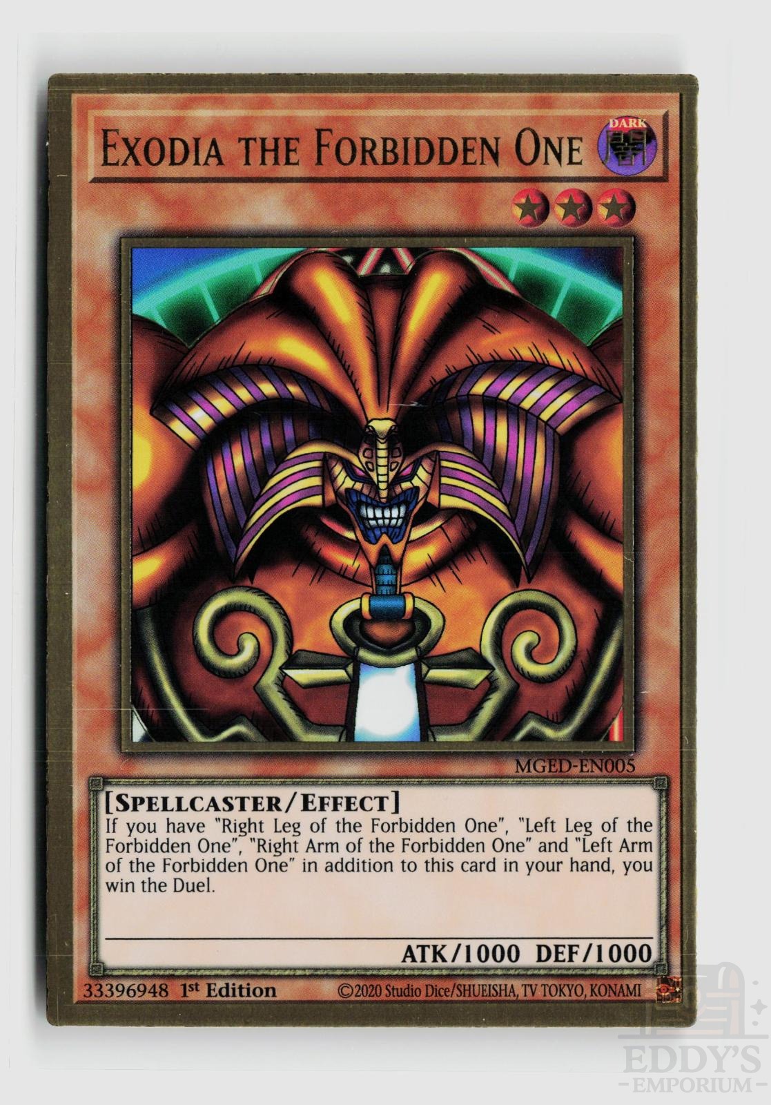 Exodia the Forbidden One MGED-EN005 Yu-Gi-Oh Maximum Gold: El Dorado