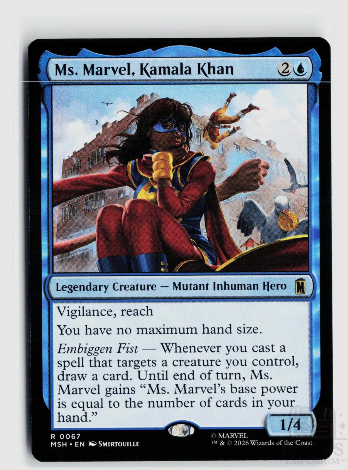 Ms. Marvel, Kamala Khan 67 Marvel Super Heroes Magic: The Gathering Rare