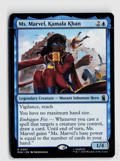 Ms. Marvel, Kamala Khan 67 Marvel Super Heroes Magic: The Gathering Rare