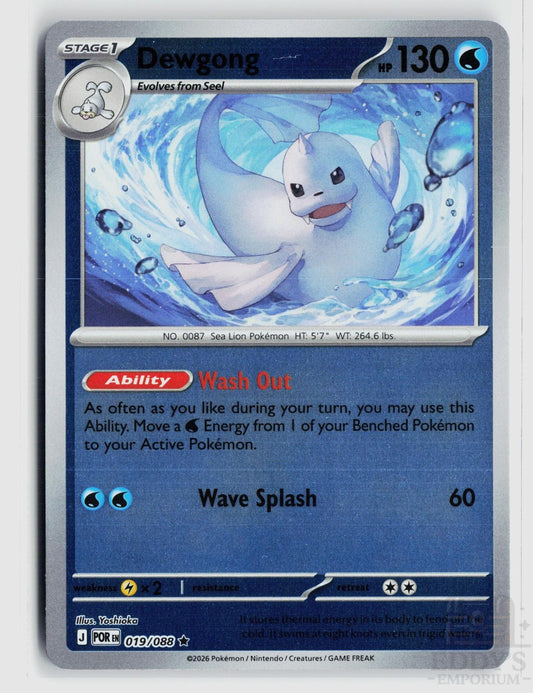 Dewgong 019/088 Perfect Order Pokemon Reverse Holo