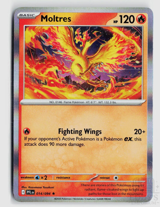Moltres 014/094 Phantasmal Flames Pokemon Holo Rare