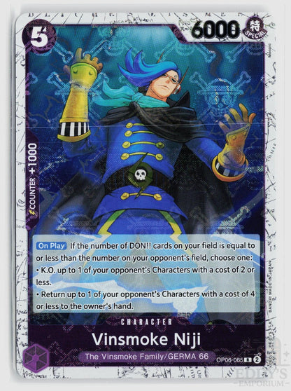 Vinsmoke Niji (065) OP06-065 Wings of the Captain One Piece Foil Rare