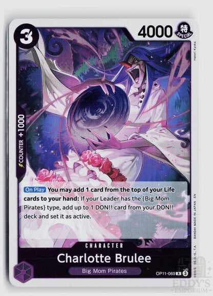 Charlotte Brulee OP11-069 A Fist of Divine Speed One Piece Foil Rare