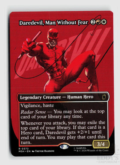 Daredevil, Man Without Fear (Borderless) (0372) 372 Marvel Super Heroes Magic: The Gathering