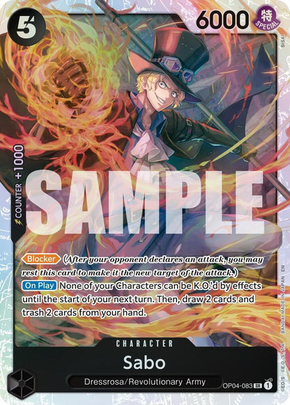 Sabo (Reprint) OP04-083 Premium Booster -The Best- Vol. 2 One Piece Foil