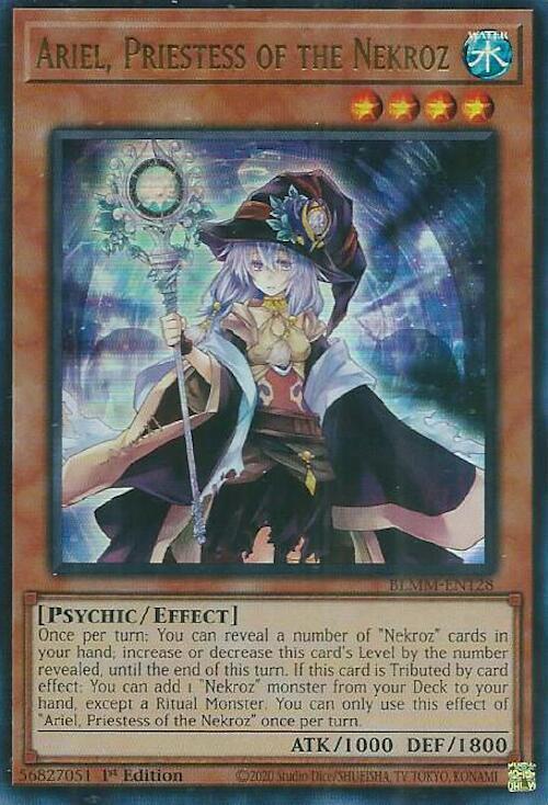 Ariel, Priestess of the Nekroz BLMM-EN128 Battles of Legend: Monster Mayhem Yu-Gi-Oh 1st Edition NM