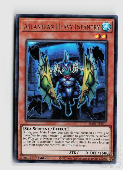 Atlantean Heavy Infantry (UR) RA04-EN010 Quarter Century Stampede Yu-Gi-Oh 1st Edition NM