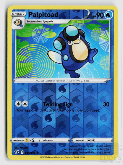 Palpitoad 045/192 Rebel Clash Pokemon Reverse Holo Uncommon NM
