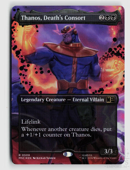 Thanos, Death's Consort (Extended Art) 508 Commander: Marvel Super Heroes Magic: The Gathering Foil