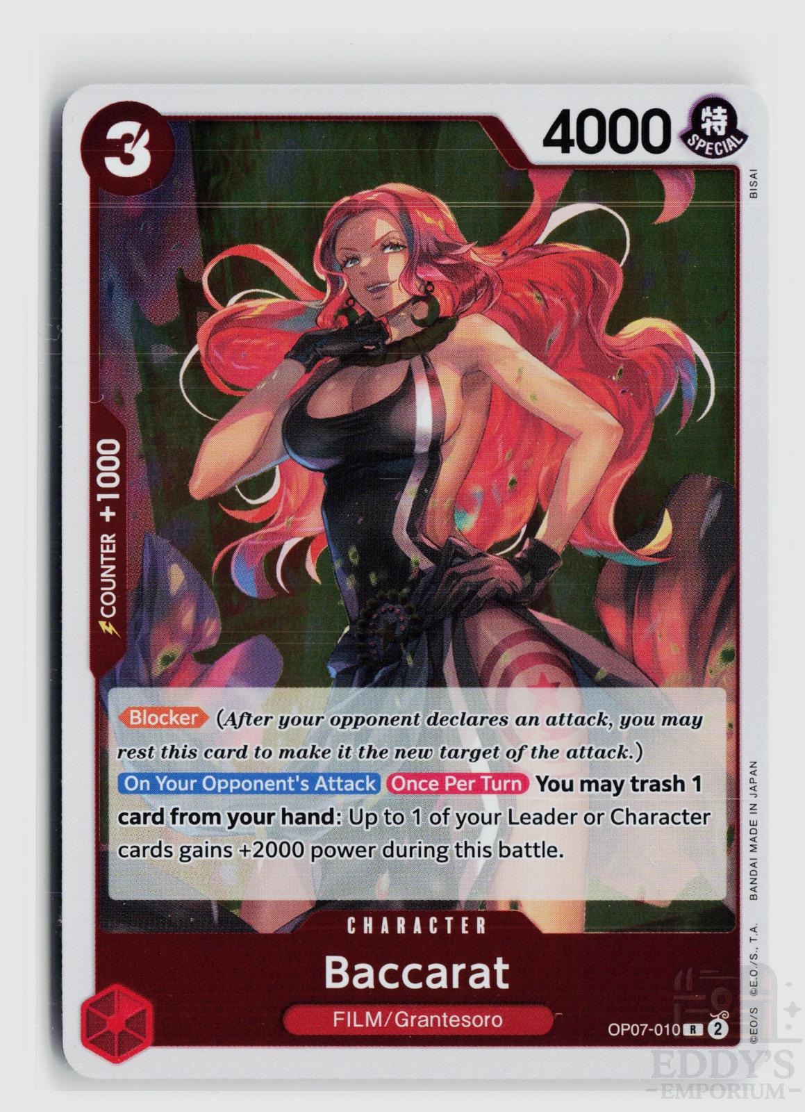Baccarat OP07-010 500 Years in the Future One Piece Foil Rare