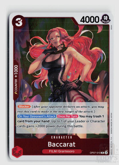 Baccarat OP07-010 500 Years in the Future One Piece Foil Rare