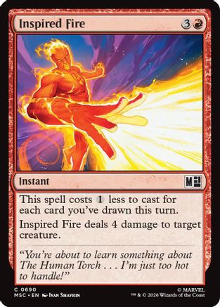 Inspired Fire 690 Magic: The Gathering Commander: Marvel Super Heroes