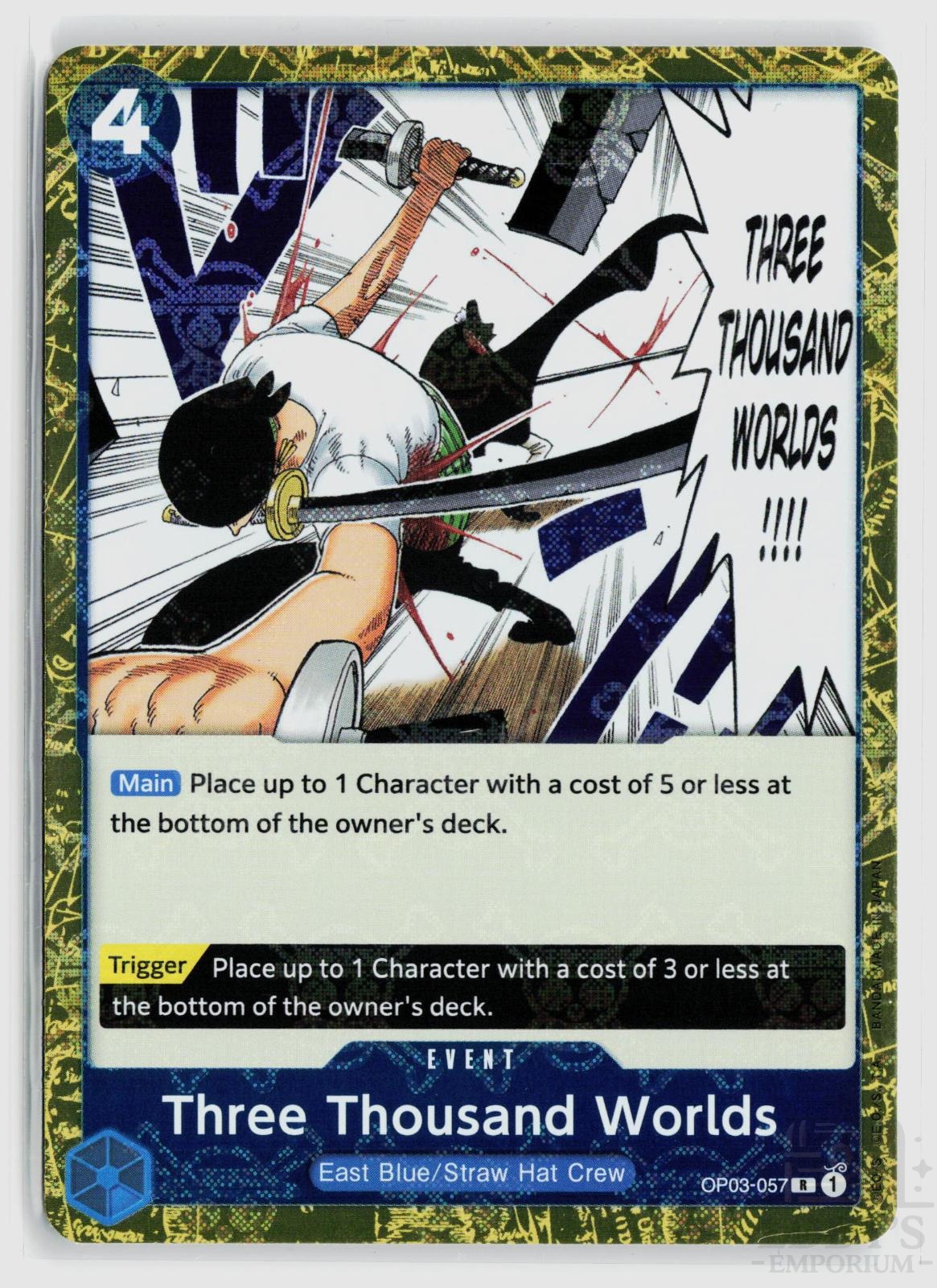 Three Thousand Worlds (Jolly Roger Foil) OP03-057 Premium Booster -The Best- One Piece