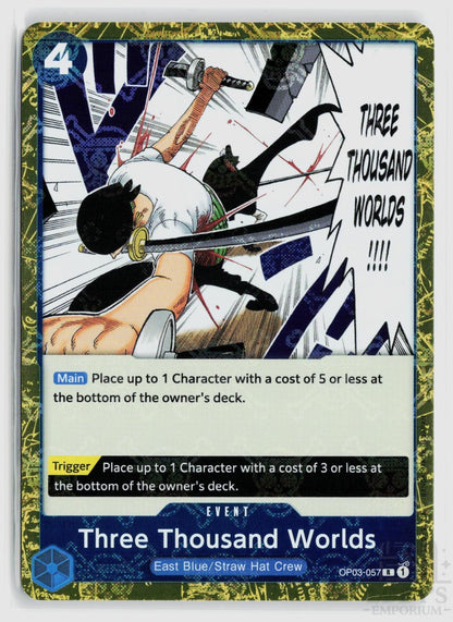 Three Thousand Worlds (Jolly Roger Foil) OP03-057 Premium Booster -The Best- One Piece