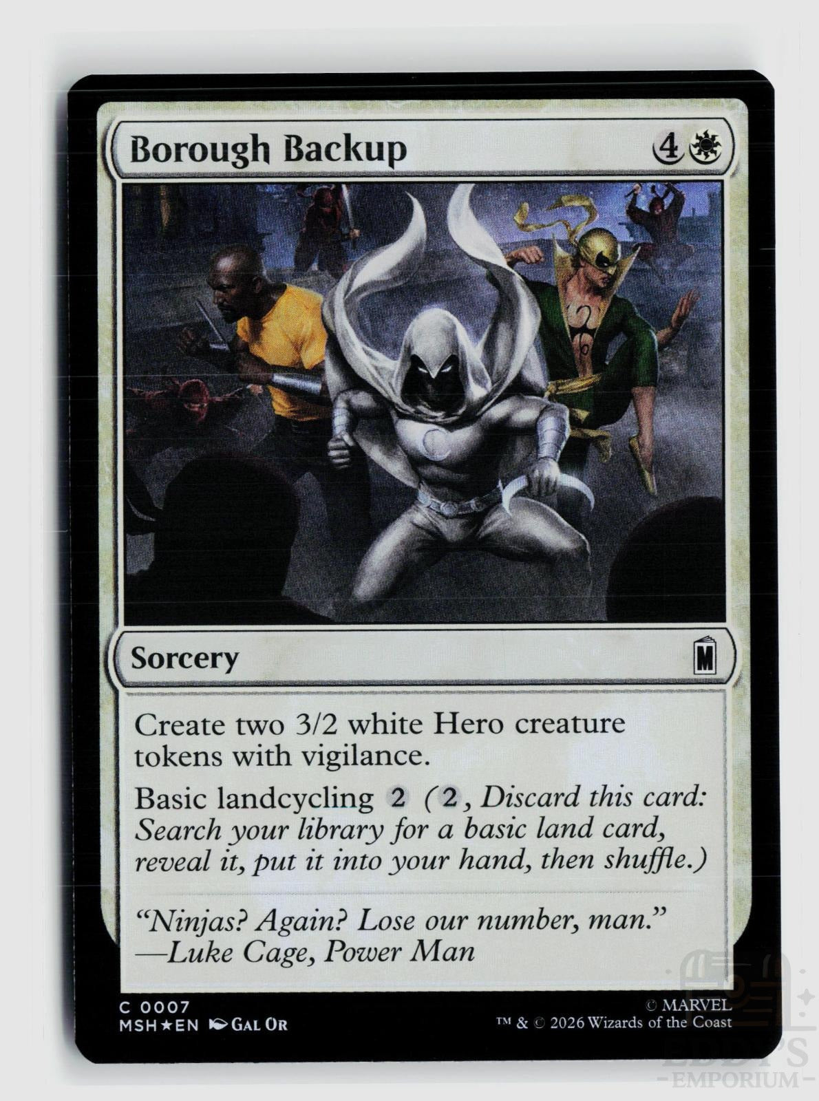 Borough Backup 7 Marvel Super Heroes Magic: The Gathering Foil Common
