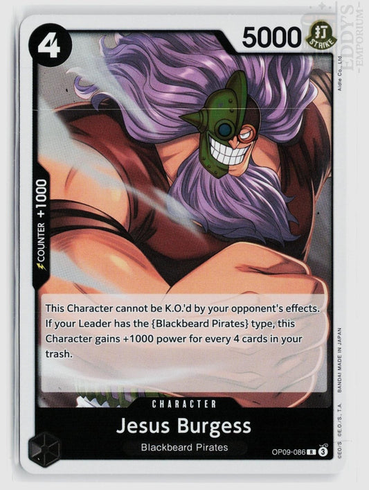 Jesus Burgess (Reprint) OP09-086 Premium Booster -The Best- Vol. 2 One Piece Foil