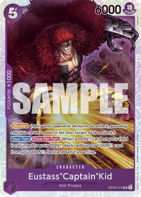 Eustass"Captain"Kid (Reprint) OP05-074 Premium Booster -The Best- One Piece Foil