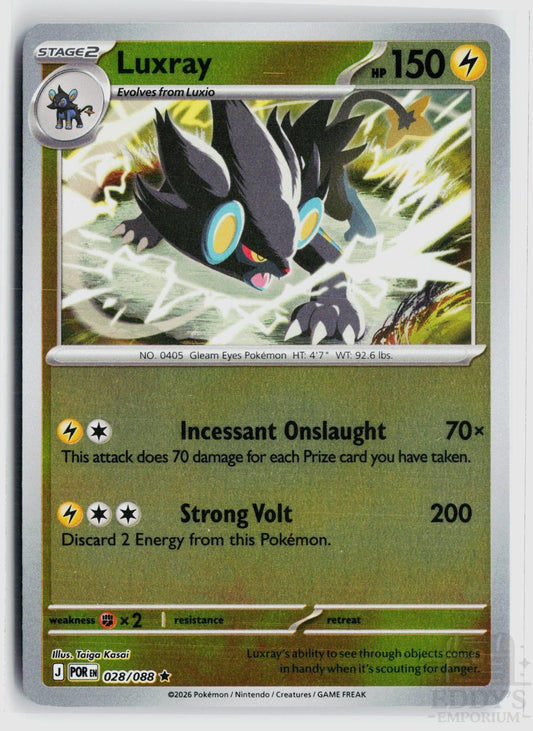 Luxray 028/088 Perfect Order Pokemon Reverse Holo