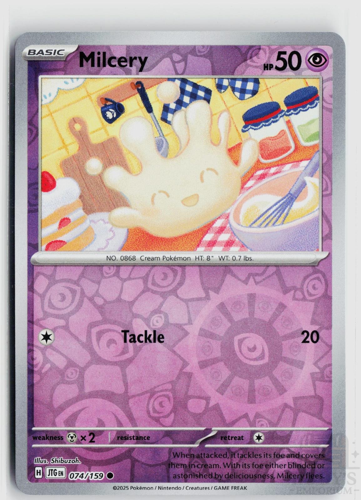 Milcery 074/159 Journey Together Pokemon Reverse Holo Common NM