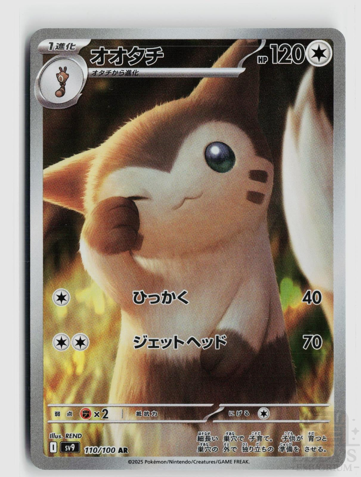 Furret 110/100 Battle Partners Pokemon Japanese Holo Art Rare
