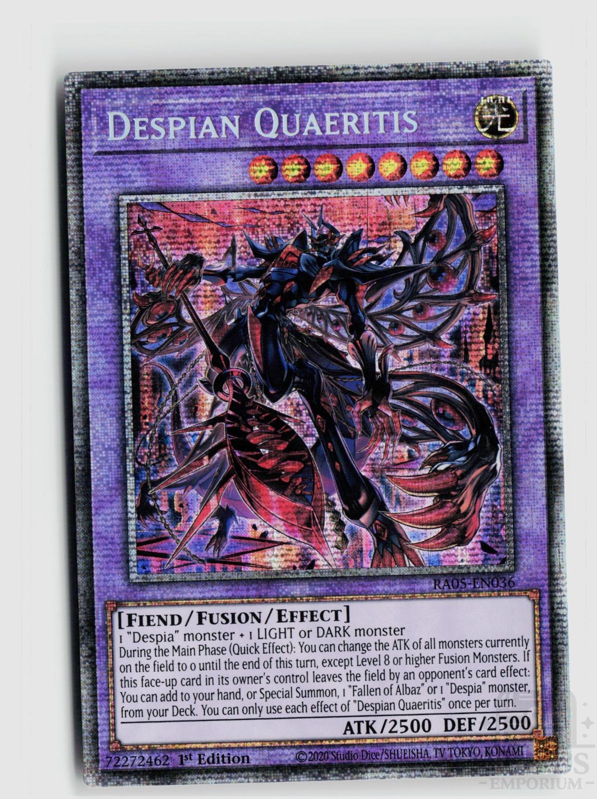 Despian Quaeritis (Starlight Rare) RA05-EN036 Yu-Gi-Oh Rarity Collection 5