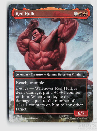 Red Hulk (Borderless) 329 Marvel Super Heroes Magic: The Gathering Uncommon