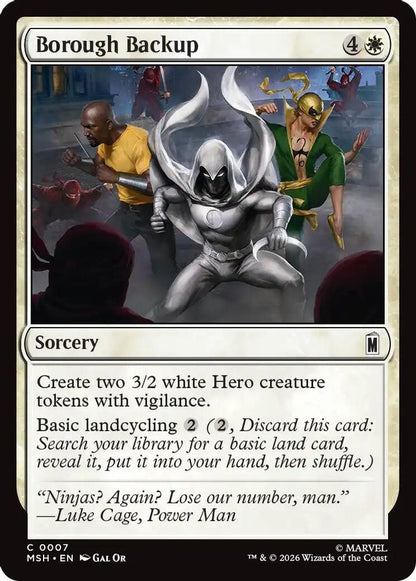 Borough Backup 7 Marvel Super Heroes Magic: The Gathering Foil Common