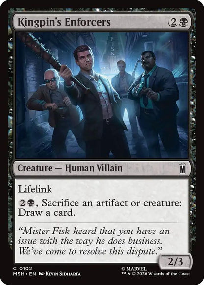 Kingpin's Enforcers 102 Marvel Super Heroes Magic: The Gathering Foil