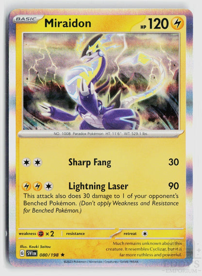Miraidon 080/198 Scarlet & Violet Pokemon Holo