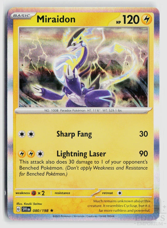Miraidon 080/198 Scarlet & Violet Pokemon Holo