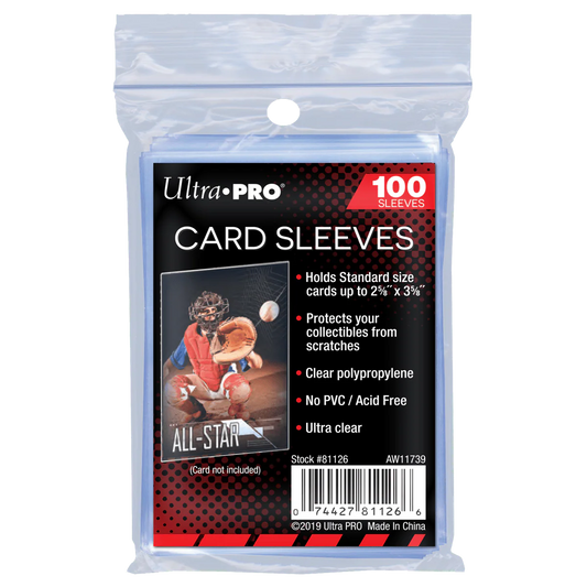 Ultra Pro 2.5" x 3.5" Clear Regular Soft Penny Sleeves (100 Sleeves)