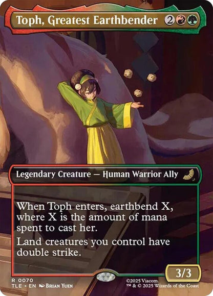 Toph, Greatest Earthbender (Borderless) 70 Avatar: The Last Airbender: Eternal-Legal Magic: The Gathering Foil
