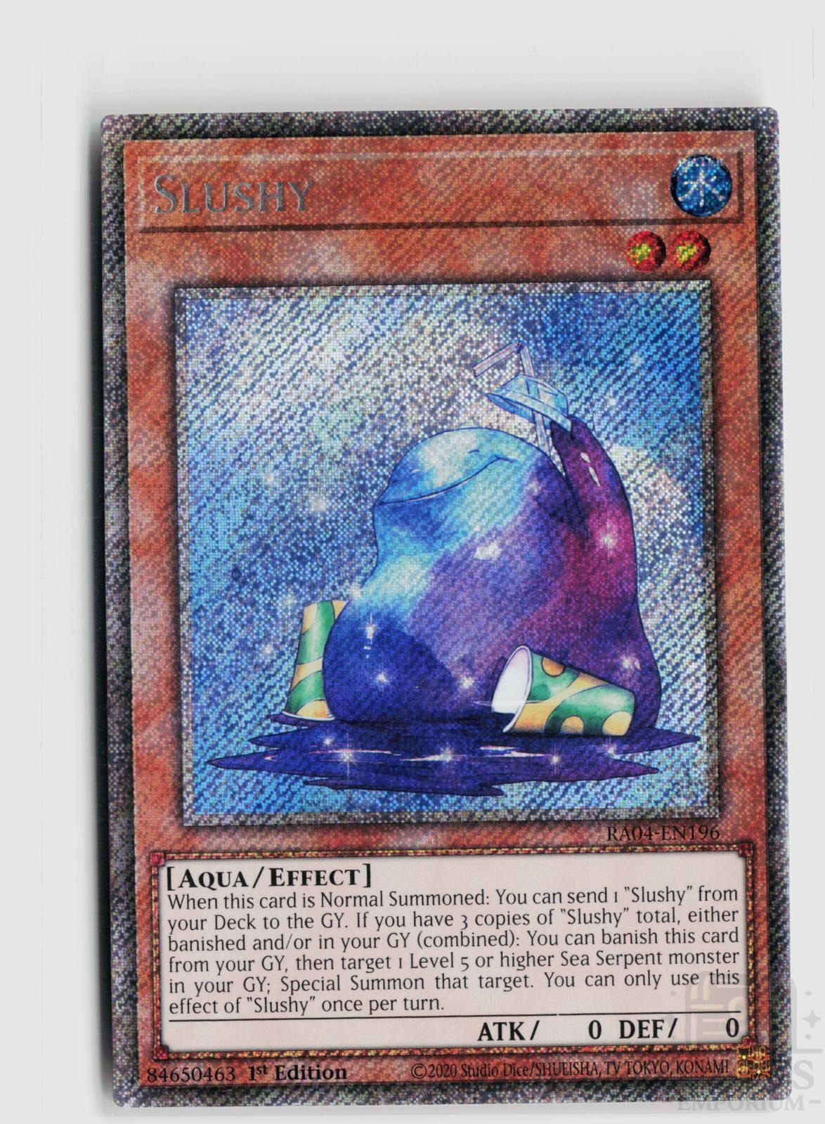 Slushy (Platinum Secret Rare) RA04-EN196 Quarter Century Stampede Yu-Gi-Oh 1st Edition NM