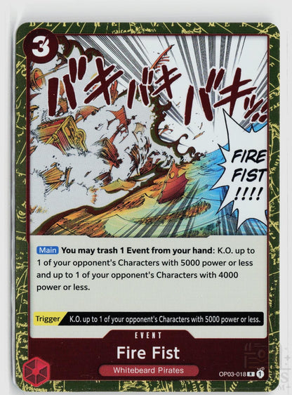 Fire Fist OP03-018 Pillars of Strength One Piece Foil Rare