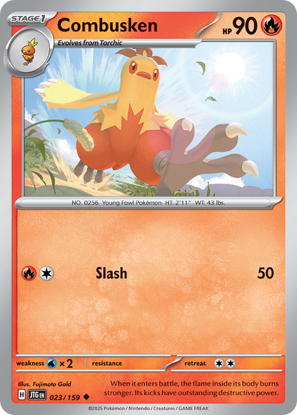 Combusken 023/159 Journey Together Pokemon Reverse Holo Uncommon NM