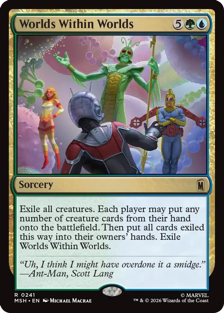 Worlds Within Worlds 241 Marvel Super Heroes Magic: The Gathering Rare