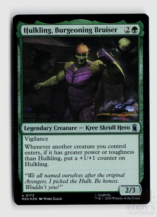 Hulkling, Burgeoning Bruiser 173 Marvel Super Heroes Magic: The Gathering Foil