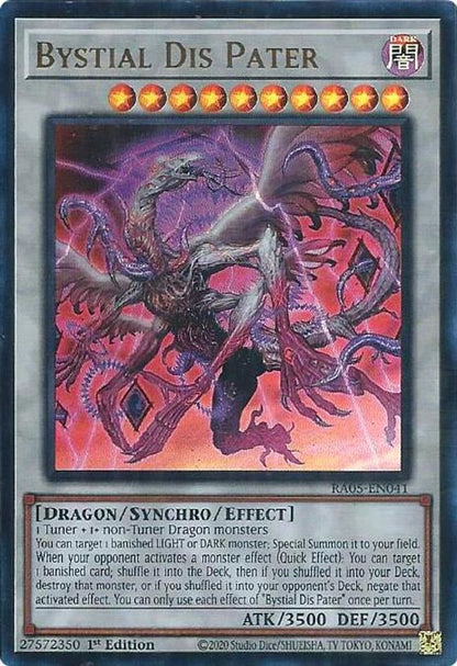Bystial Dis Pater (Ultra Rare) RA05-EN041 Rarity Collection 5 Yu-Gi-Oh 1st Edition NM