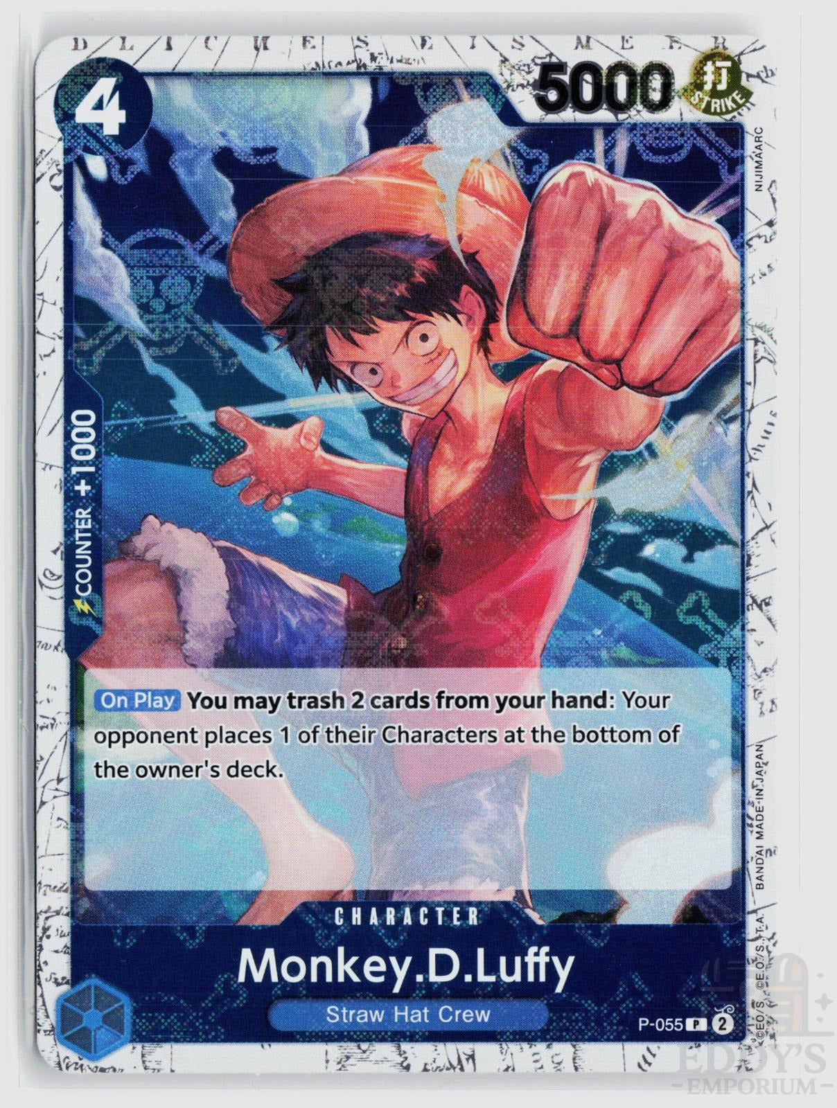 Monkey.D.Luffy (P-055) (Jolly Roger Foil) P-055 Premium Booster -The Best- One Piece