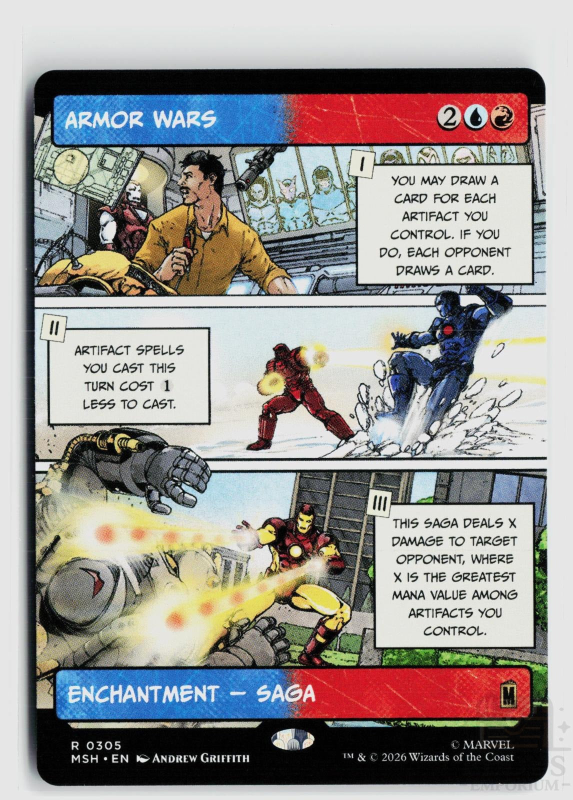 Armor Wars (Borderless) 305 Marvel Super Heroes Magic: The Gathering