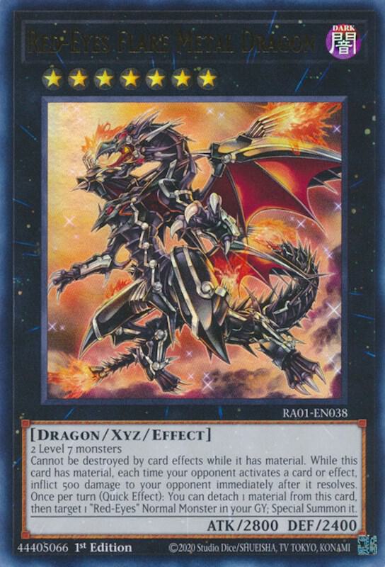 Red-Eyes Flare Metal Dragon (UR) RA01-EN038 25th Anniversary Rarity Collection Yu-Gi-Oh 1st Edition NM
