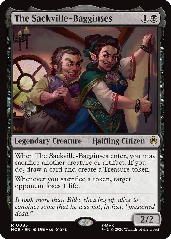 The Sackville-Bagginses 83 The Hobbit Magic: The Gathering Rare
