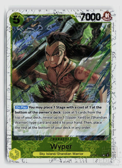 Wyper (Jolly Roger Foil) OP06-114 Premium Booster -The Best- One Piece Uncommon