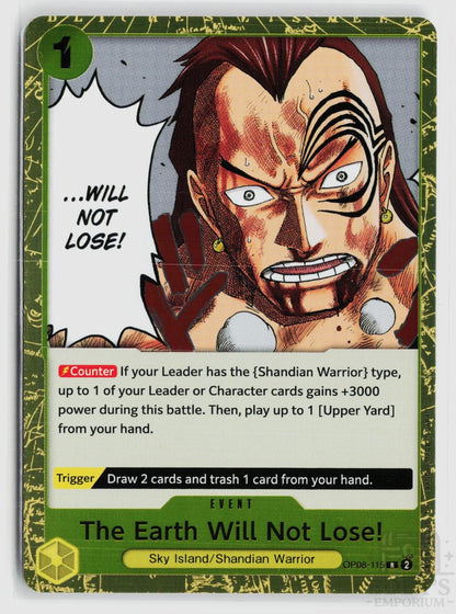 The Earth Will Not Lose! OP08-115 Two Legends One Piece Foil Rare